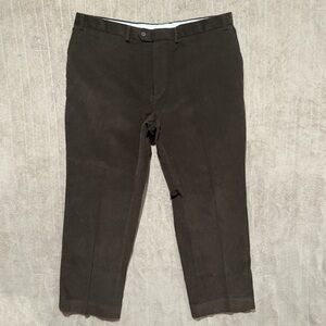 Lauren Ralph Lauren Polo Pants Brown Corduroy Flat Front 40x30 Classic Fit Cords